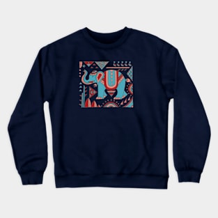 elephant motif Crewneck Sweatshirt